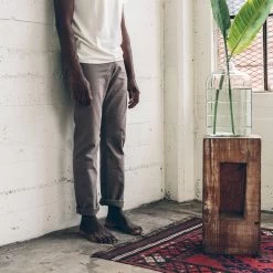 None The Democratic Chino In Ash -Fashion Clothes mens instock ess17 chino ash 003 1837d4a9 dd23 4c11 8425 91c48229aff5