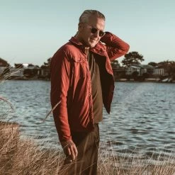 The Albion Jacket In Burgundy -Fashion Clothes mens instock hol17 albion burgundy 016