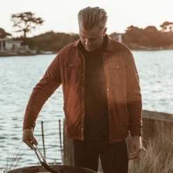 The Albion Jacket In Burgundy -Fashion Clothes mens instock hol17 albion burgundy 020