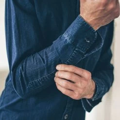 The Mechanic In Washed Indigo -Fashion Clothes mens instock ind17 mechanic indigo 005