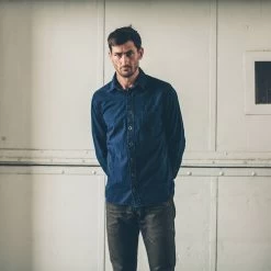 The Mechanic In Washed Indigo -Fashion Clothes mens instock ind17 mechanic indigo 007