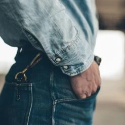 The Western Shirt In Washed Indigo -Fashion Clothes mens instock ind17 western indigo 005