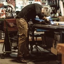 The Chore Pant In British Khaki Boss Duck -Fashion Clothes mens workshop Q119 product chore pant british khaki tuff duck 003