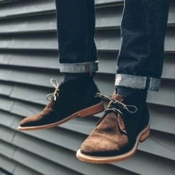 The Chukka In Weatherproof Chocolate Suede -Fashion Clothes mens workshop Q318 chukka chocolate suede 006