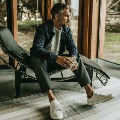 The Camp Pant In Charcoal Wool -Fashion Clothes mens workshop Q319 camp pant charcoal 03