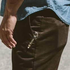 The Democratic Chino In Chocolate -Fashion Clothes mens workshop fte17 chino chocolate 013