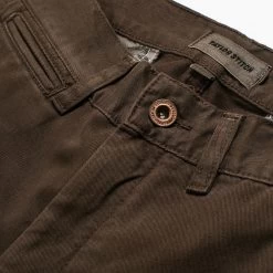 The Democratic Chino In Chocolate -Fashion Clothes mens workshop fte17 chinos chocolate 003 452a00b7 ac40 4866 987a e77a7096334f