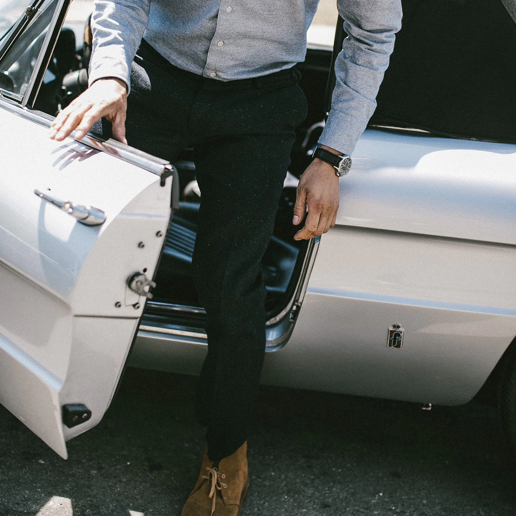 The Telegraph Trouser In Navy Donegal 6 The Telegraph Trouser In Navy Donegal - Image 4