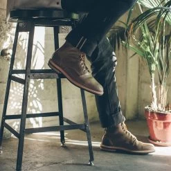 None The Plain Toe Moto Boot In Natural Chromexcel -Fashion Clothes product workoxford boot 01