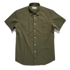 The Short Sleeve California In Army Seersucker