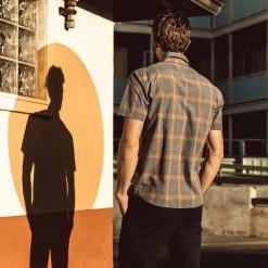 The Short Sleeve California In Melange Plaid -Fashion Clothes ss california plaid melange lifestyle 6