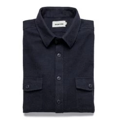 The Utility Shirt In Navy Jacquard