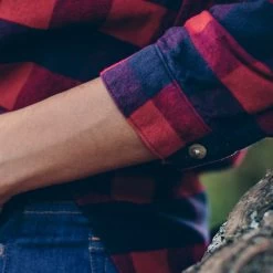 The Whitney Popover In Red Buffalo Plaid -Fashion Clothes women workshop out17 whitney buffaloplaid 003