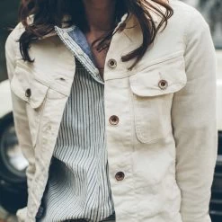 None The Pacific Jacket In Natural Denim -Fashion Clothes womens workshop naturalindigo pacific 02