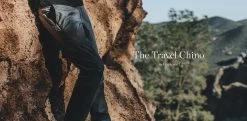 The Travel Chino In Charcoal -Fashion Clothes workshop header adv17 chino charcoal 04