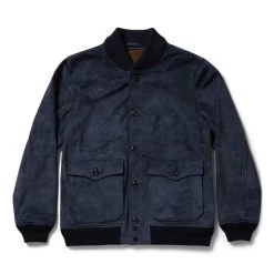 The Aviator Jacket In Midnight Suede