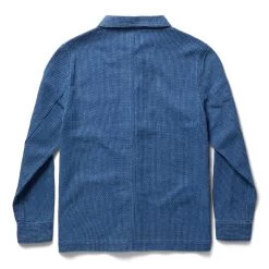 The Ojai Jacket In Washed Indigo Sashiko -Fashion Clothes workshop m q122 ojai washedindigosashiko 008