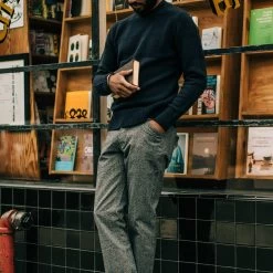 The Camp Pant In Navy Jaspe -Fashion Clothes workshop m q321 camp navy jaspe 003