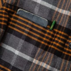 The Moto Shirt In Orange Plaid -Fashion Clothes workshop m q421 motoshirt orangeplaid 007