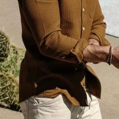 The Jack In British Khaki Waffle 13 The Jack In British Khaki Waffle -Fashion Clothes workshop mens Q120 jack khaki waffle 003