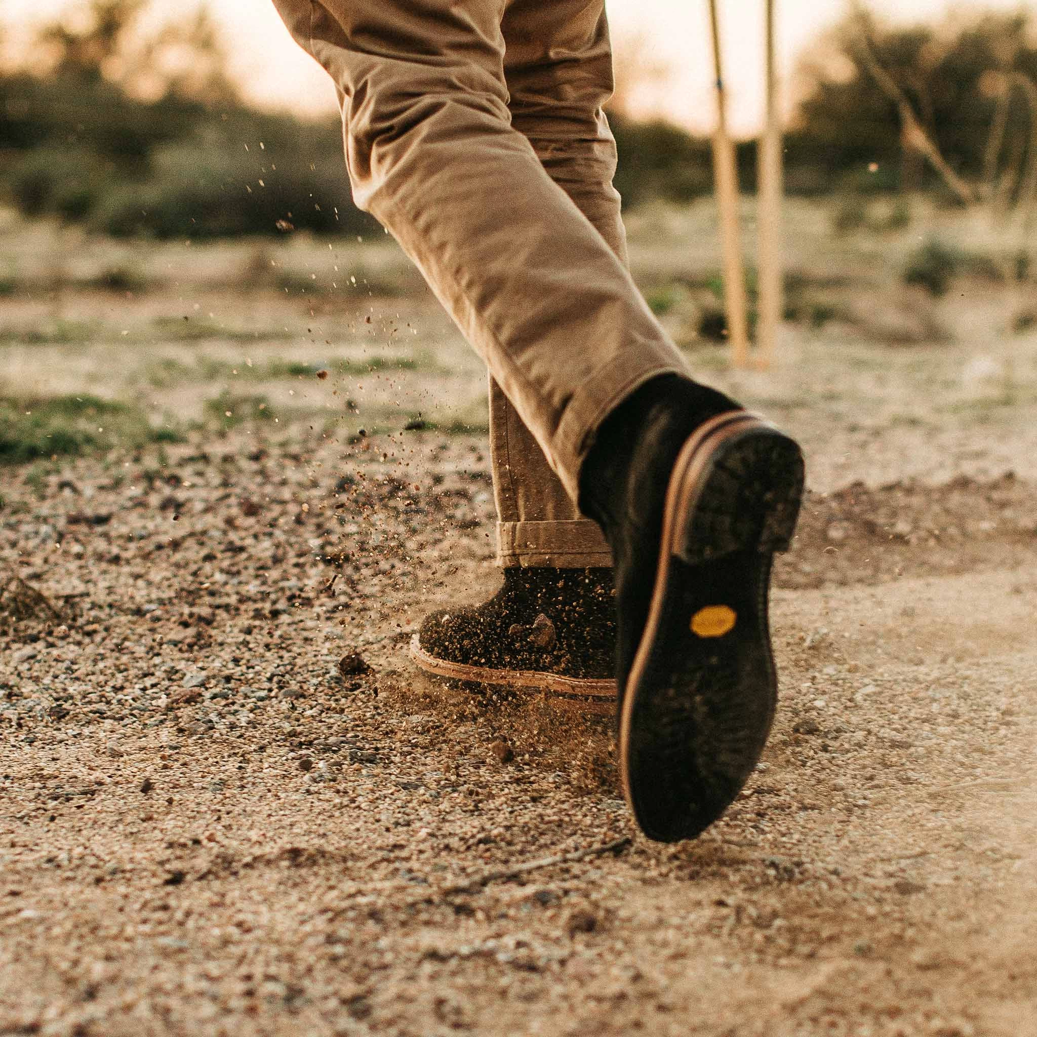The Ranch Boot In Coal Weatherproof Suede - Image 4
