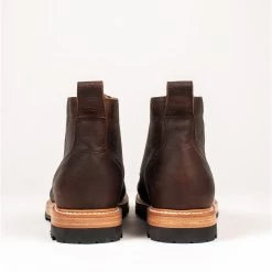 The Moto Boot In Chocolate Pebble Grain -Fashion Clothes workshop mens Q220 moto pebble grain 012