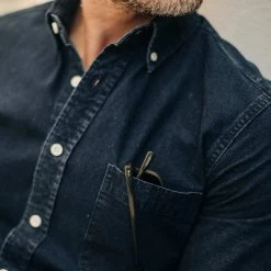 The Jack In Indigo Oxford -Fashion Clothes workshop mens Q419 product indigo jack 003 af935314 5e21 4c29 9032 13e234a96732