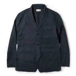 The Emerson Jacket In Navy Double Cloth