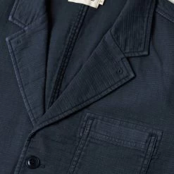 The Emerson Jacket In Navy Double Cloth -Fashion Clothes workshop mens q121 emerson navy dc 006