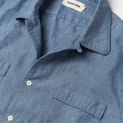 The Tulum In Blue Chambray -Fashion Clothes workshop mens q121 tulum blue chambray 006