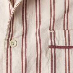 The Tulum In Cranberry Stripe -Fashion Clothes workshop mens q121 tulum cranberry stripe 007