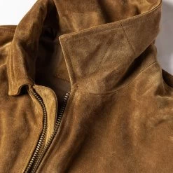 The Wyatt Jacket In Cognac Suede -Fashion Clothes workshop mens q121 wyatt 009