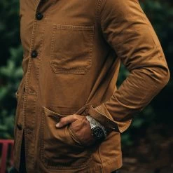 The Ojai Jacket In Tobacco -Fashion Clothes workshop mens q220 ojai tobacco 003