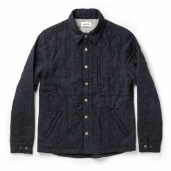 None The Wilton Jacket In Navy Birdseye Wool