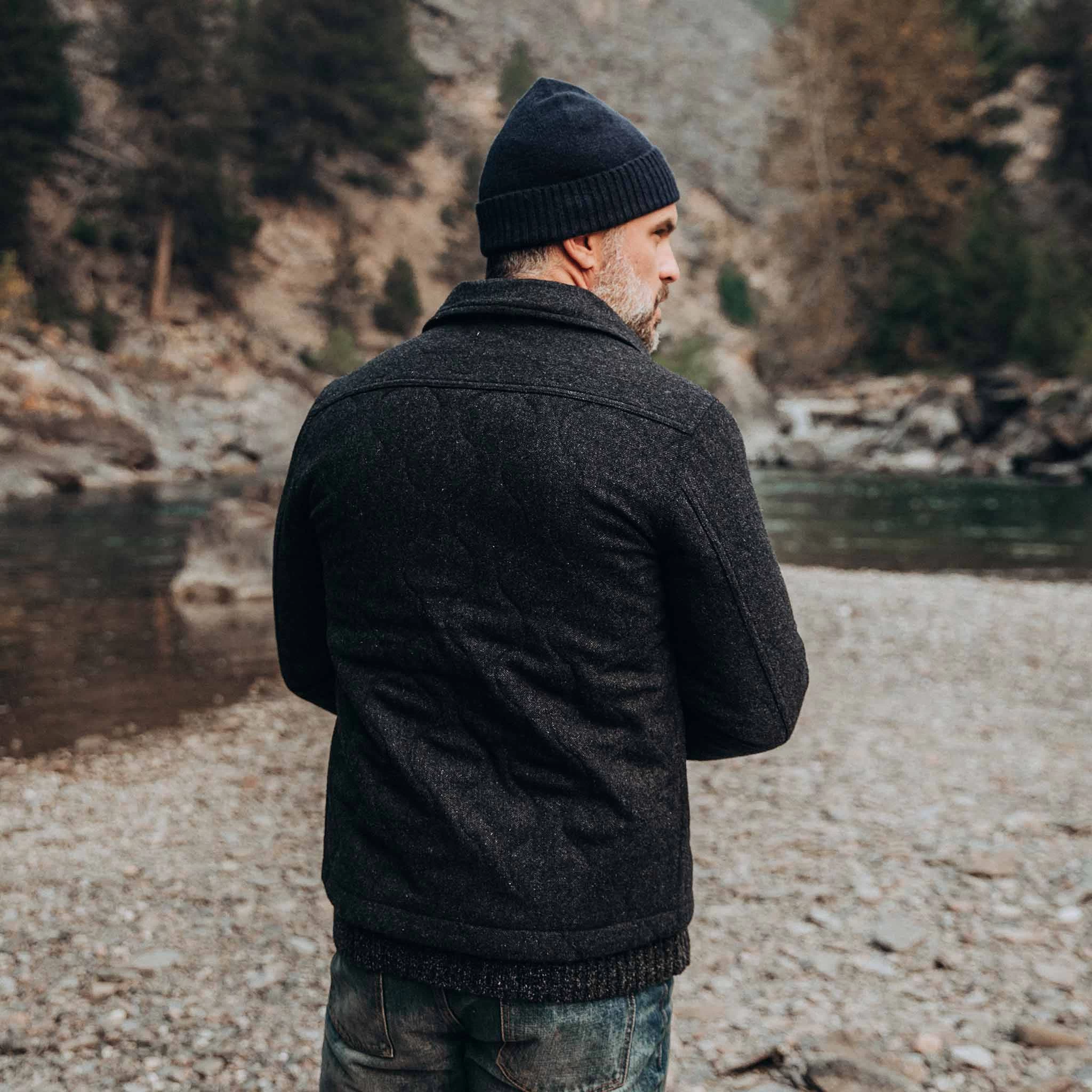 None The Wilton Jacket In Navy Birdseye Wool 7 None The Wilton Jacket In Navy Birdseye Wool - Image 5