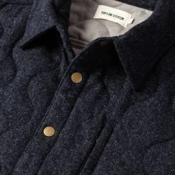 None The Wilton Jacket In Navy Birdseye Wool 20 None The Wilton Jacket In Navy Birdseye Wool -Fashion Clothes workshop mens q220 wilton navy birdseye 007