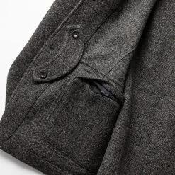 None The Gibson Jacket In Charcoal Birdseye Wool -Fashion Clothes workshop mens q320 gibson charcoal birdseye 010