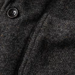 None The Gibson Jacket In Charcoal Birdseye Wool -Fashion Clothes workshop mens q320 gibson charcoal birdseye 011