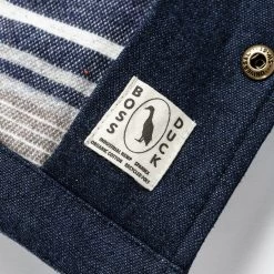None The Quilted Jacket In Indigo Boss Duck -Fashion Clothes workshop mens q320 quilted shirt jacket 010