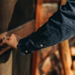 The Jack In Indigo Seersucker -Fashion Clothes workshop mens q420 jack indigo seersucker 005