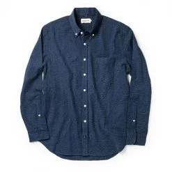 The Jack In Indigo Seersucker -Fashion Clothes workshop mens q420 jack indigo seersucker 009