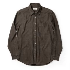 The Mechanic Shirt In Dark Olive Herringbone 15 The Mechanic Shirt In Dark Olive Herringbone -Fashion Clothes workshop mens q420 mechanic olive herringbone 009