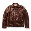 The Band Collar Moto Jacket In Espresso Steerhide -Fashion Clothes workshop mens q420 moto band espresso 001