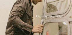 None The Long Haul Jacket In Dark Oak Waxed Canvas -Fashion Clothes workshop utility 02